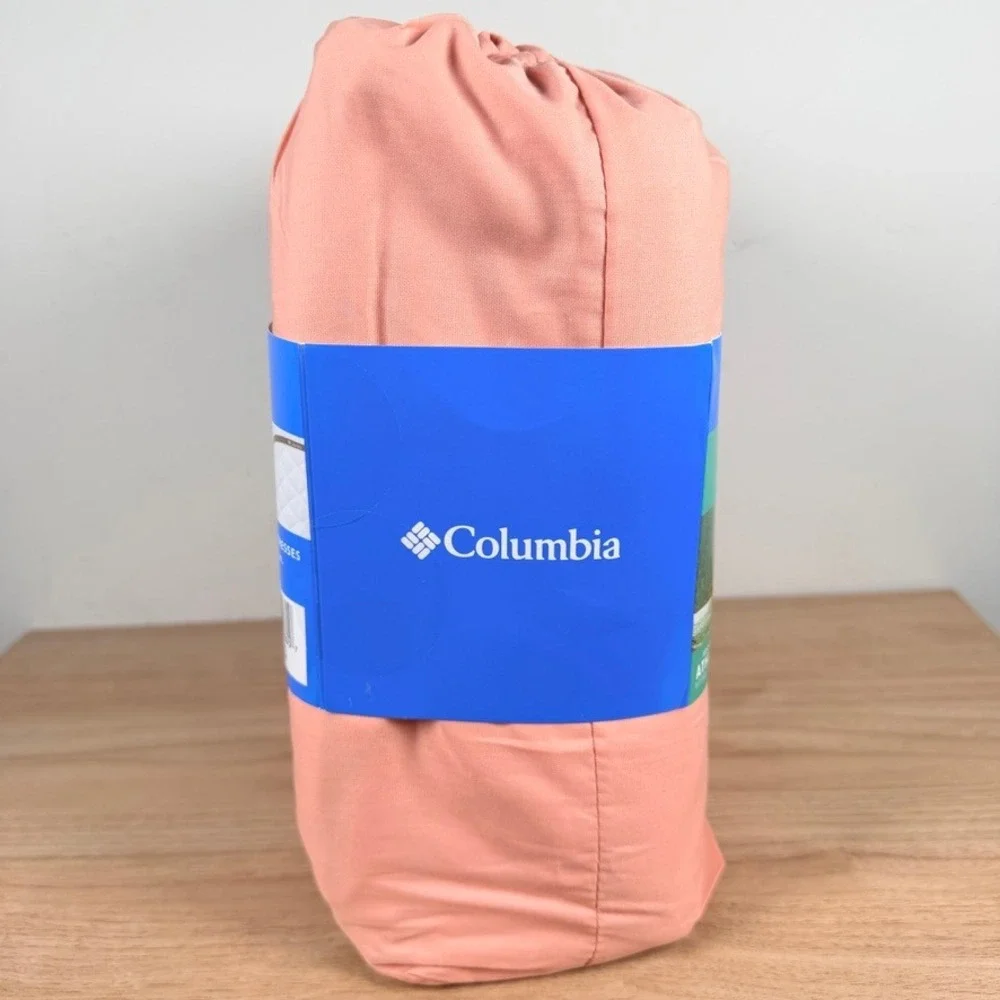 Columbia Breathable 100% Cotton Percale Sheet Set King Rose 4 Pc Omni-Wick NEW